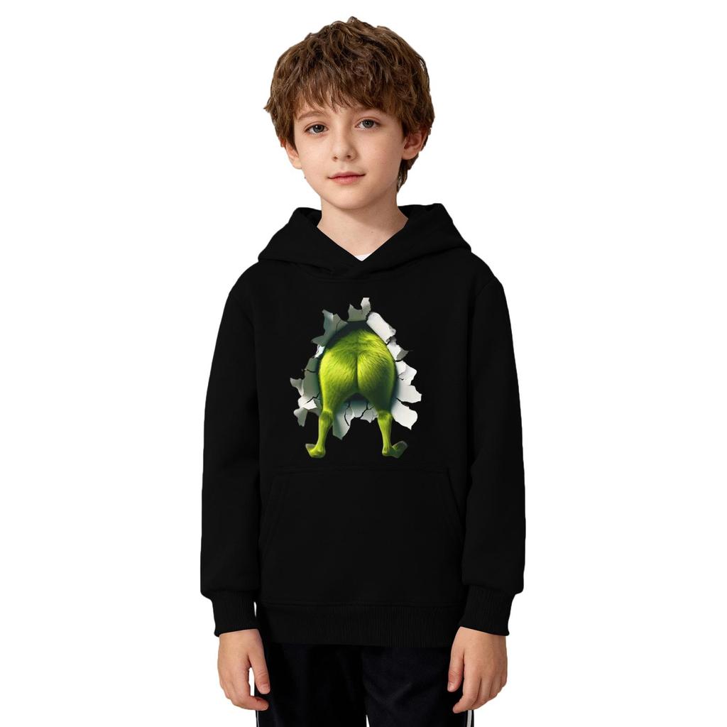 Рождественский свитшот для мальчиков и девочек, уродливая рождественская футболка, свитшот с круглым вырезом, для малышей, с длинным рукавом, пуловер, наряд, топы