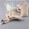 Natural Eco-Friendly Sisal Soap Saver Bag Net Mesh Exfoliator Foaming Net Beads