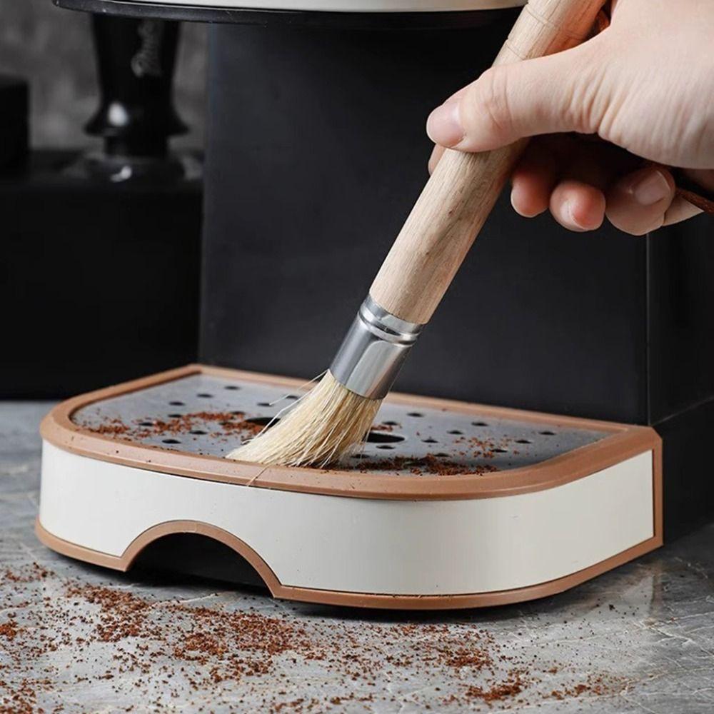 Деревянная ручка Кофемолка Щетка для чистки Винтажная щетка для кофейного порошка Набор щеток для эспрессо Кухня