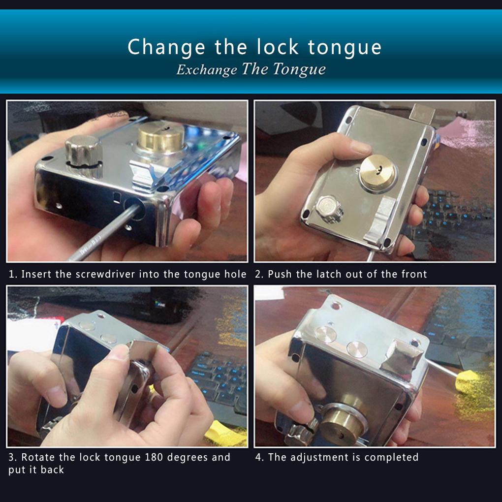 Внутренний замок в дверь металлический