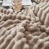 1 шт. утолщенное теплое плюшевое двухстороннее одеяло из кроличьего флиса супермягкое однотонное одеяло для автомобиля и офиса