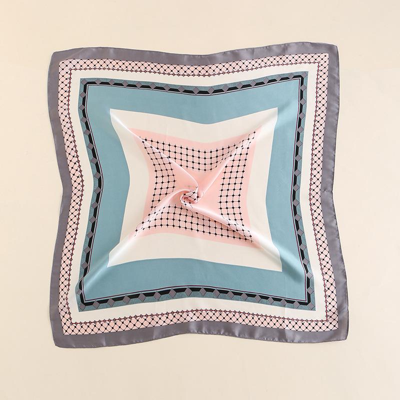 2024 New 70 CM Silk Shirt Decoration Small Square Scarf Fashionable And Versatile Commuting Scarf Neck Protection Scarf