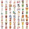 60Pcs Fruit Critter Animal Stickers Waterproof Vinyl Decals Diy Laptops Water Bottles Phones Decorative Stickers Toy