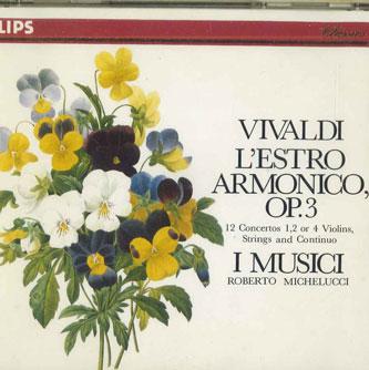 CD РОБЕРТО МИКЕЛУЧЧИ - Вивальди L'estro Armonico соч.3 PCD45012 PHILIPS Япония Классика Б/У