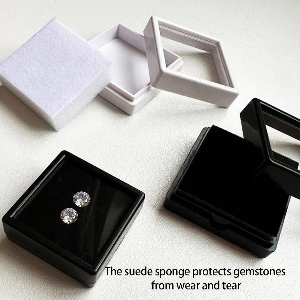 Практичный алюминиевый кейс для хранения драгоценных камней с пенопластовым вкладышем для надежной защиты ювелирных изделий и удобства в путешествиях