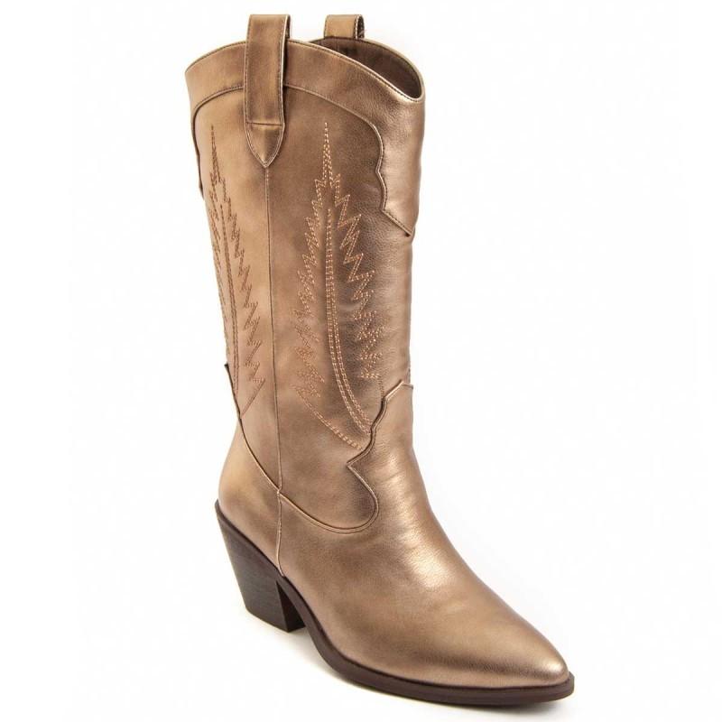 Bota De Tacón Para Mujer. Montevita Tejan2 96673