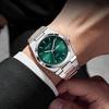 Швейцарские ультратонкие мужские светящиеся водонепроницаемые кварцевые часы