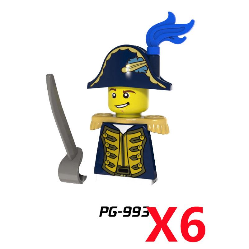 Средневековый Солдат Рыцарь Фигурка MOC Строительный Блок Зеленый Дракон Замок Пехота Орки Пират Римская Кавалерия Оружие Игрушки Подарки D122