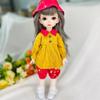 Кукла BJD 30 см, оранжевая кукла, шесть очков, можно нарисовать глаз, 23 сустава, кукла, подарок для девочки, кукла