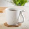 Cat Ceramic Mug with Animal's Tail Handle