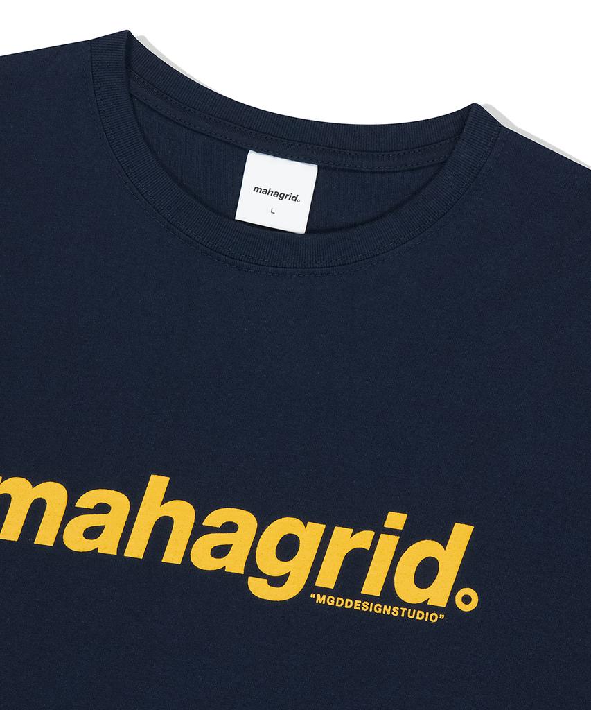 MAHAGRID Базовая футболка с логотипом Темно-синяя(Mg2Cmmt502A)