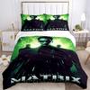 3pcs The Matrix Bedding Set, Soft Polyester Duvet Cover and Pillowcases Machine Washable Seasons all suitable 46
