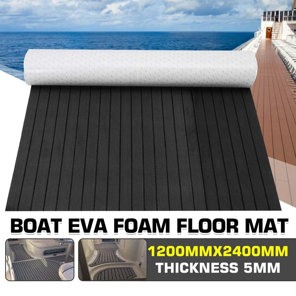 3Type Self-Adhesive Foam Teak Decking EVA Foam Marine Flooring Faux Boat Yacht Flooring Decking Sheet Marine Orange Vehicle Pad