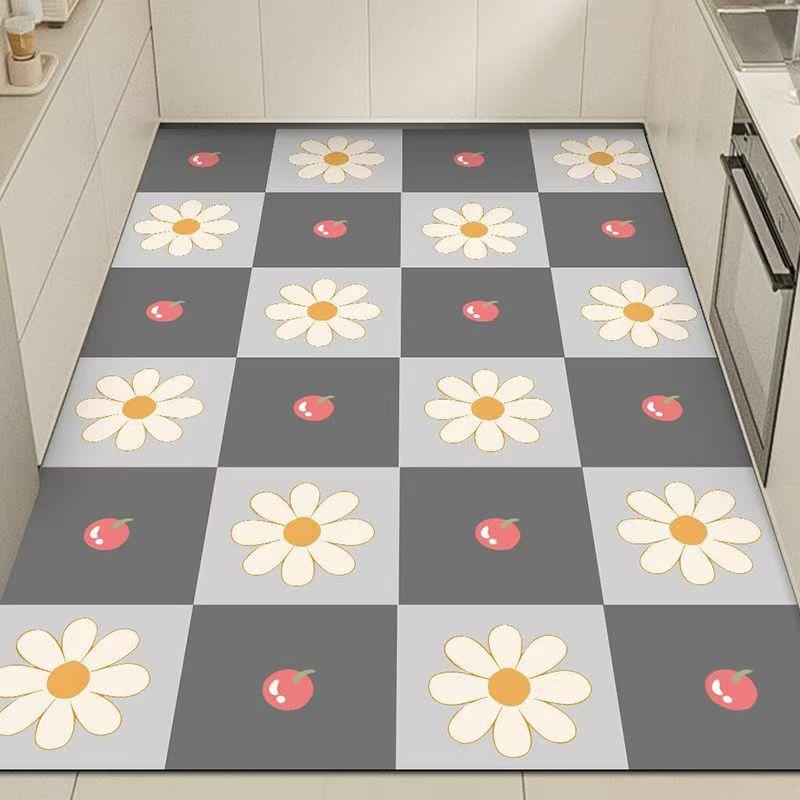 2027 diatomium mud kitchen floor mat non-slip absorbent mat door door soiled foot mat Household washable wipes full carpet