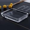Draining Rack Transparent Soap Box Stainless Steel Soap Holder High-end Glass Soap Dish  Kitchen