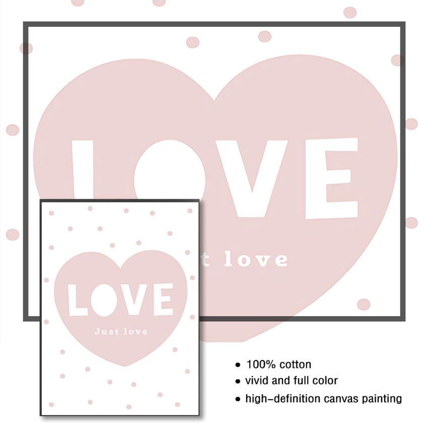 Pink Cartoon Painting Decoration Picture Nordic Baby Girl Room Decor Nursery Wall Art Canvas Poster Minimalist Crown Bunny Print