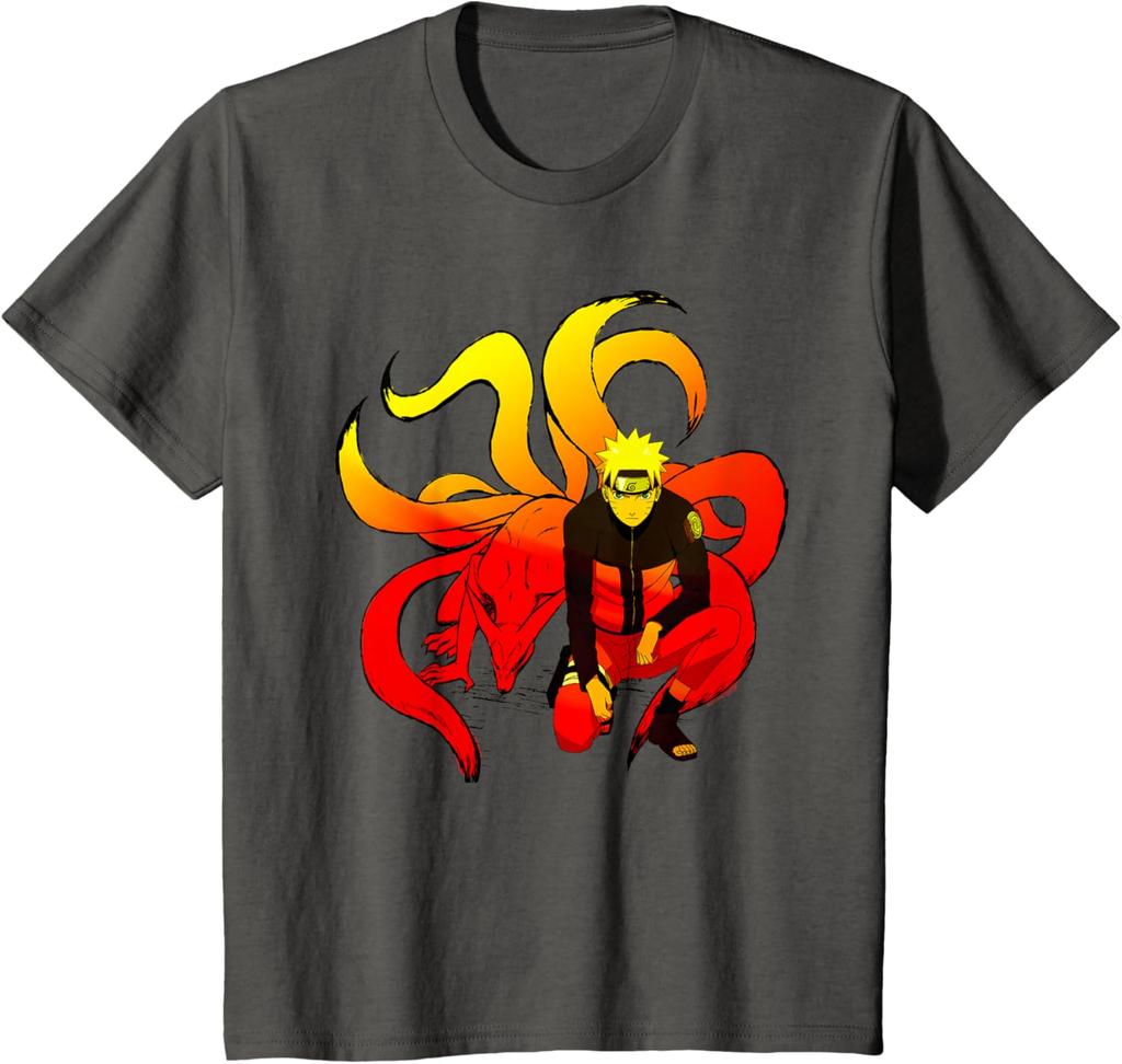 2026 Summer New Naruto 2d Print Pure Cotton Tshirt Unisex Naruto Sports Tshirt Casual Loose Fit
