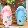Puppy Teething Toys Slipper Dog Toys, Squeaky Crinkle Plush Toy for Small Medium Teeth Cleaning Dogs Dogs, Cute Shape Interactive Chew Boredom Relief