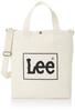 Lee Official Big Tote 2-Way Bag, Unisex, White, QFUN60-0269