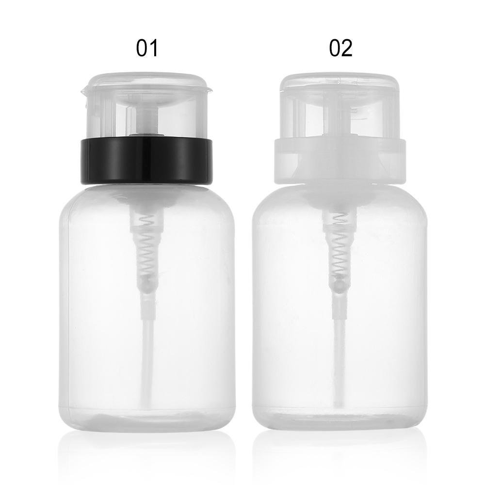 200mL UV Gel Cleaner Nail Polish Remover Pump Dispenser Container Clean Acetone Empty Bottle