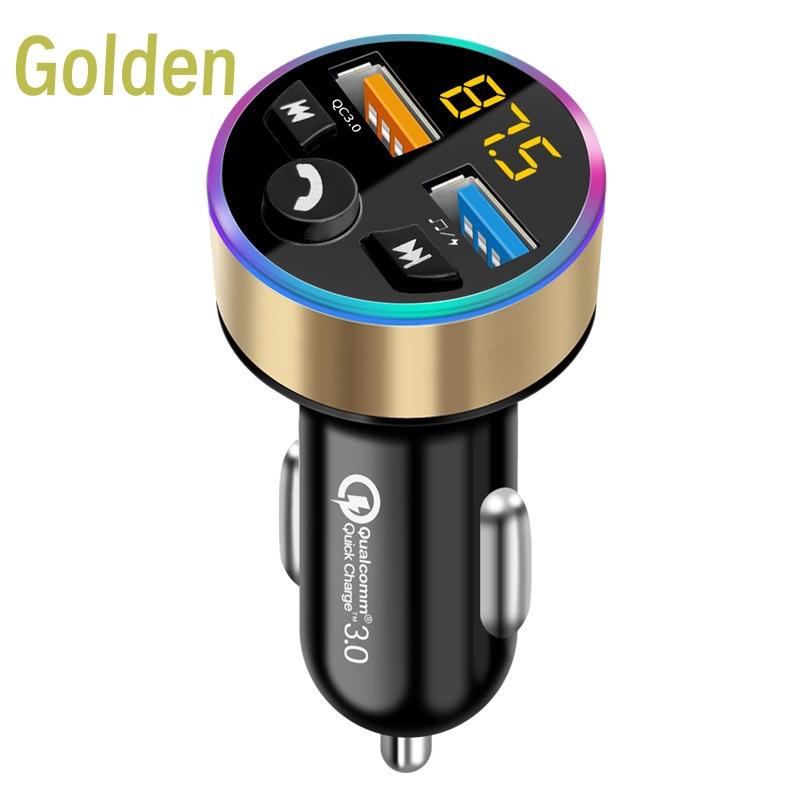 2-in-1 Car MP3 Bluetooth Charger with Super Fast Charging and Three Color Optional Car Cigarette Lighter QC3.0 Fast Charging