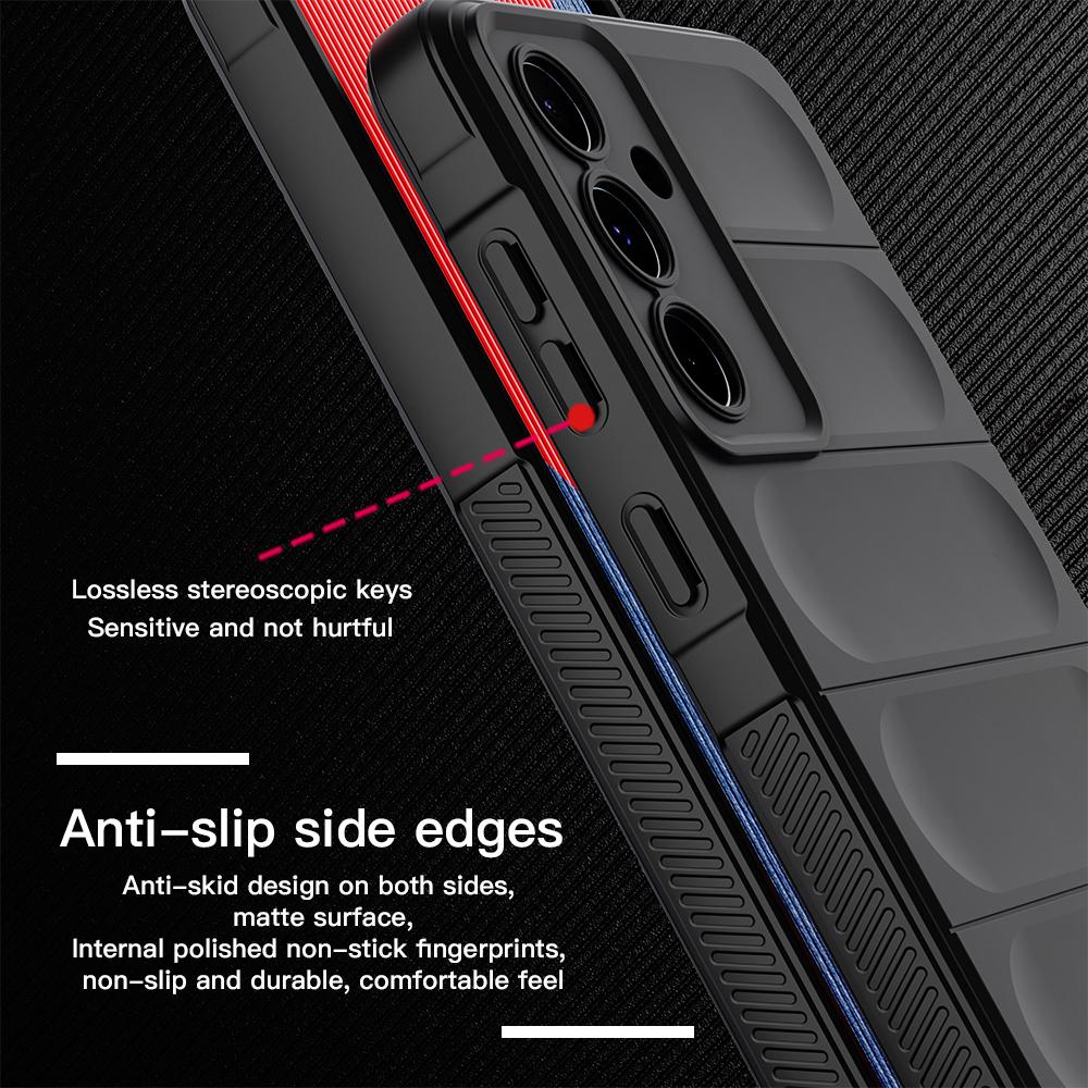 KEYSION Shockproof Case for Samsung A55 5G A35 A25 A15 5G Anti-skid Soft Silicone Phone Back Cover for Galaxy M55 5G M15 F15 5G