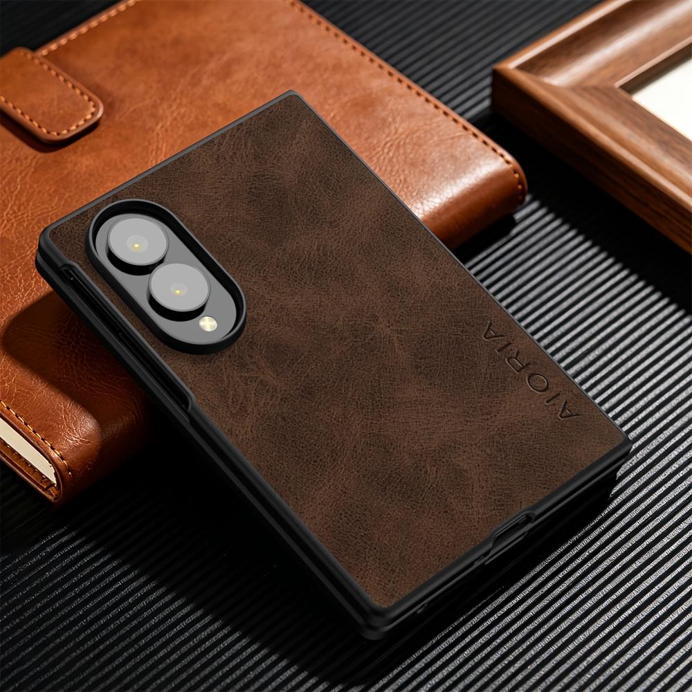 Phone Case - for Samsung for Galaxy Z Fold8 Ultra Case Business Style Vintage Elegant Faux Leather Phone Case for Fold 8
