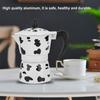 Aluminium Moka Pot Milk Cow Color Coffee Maker Coffee Brewing Aluminium Coffee Pot  Coffee Shop