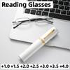 Нейтральный Новый Набор Портативных Очков для Пресбиопии Модные Очки для Чтения Высокой Четкости с Защитой от Синего Света с Футляром