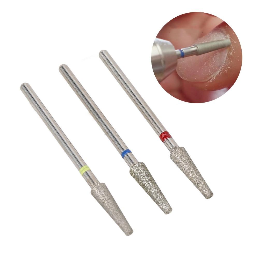 3pcs Replaceable Head Nail Grinding Head Front Replaceable Cuticle Drill Bit Nail Polishing