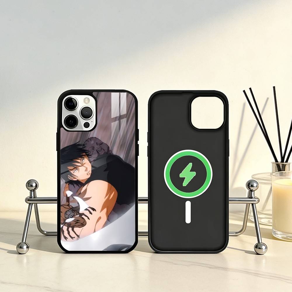 Чехол для телефона Toji Fushiguro Jujutsu Kaisen Для iPhone 17, 16, 15, 14, 13, 12, 11 Plus, Pro Max Магнитный Для Magsafe Беспроводной Зарядки