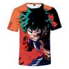 Hero Academy Loose 3D Digital Color Fashirt Printing Short Sleeved T-shirt Trend Shirts