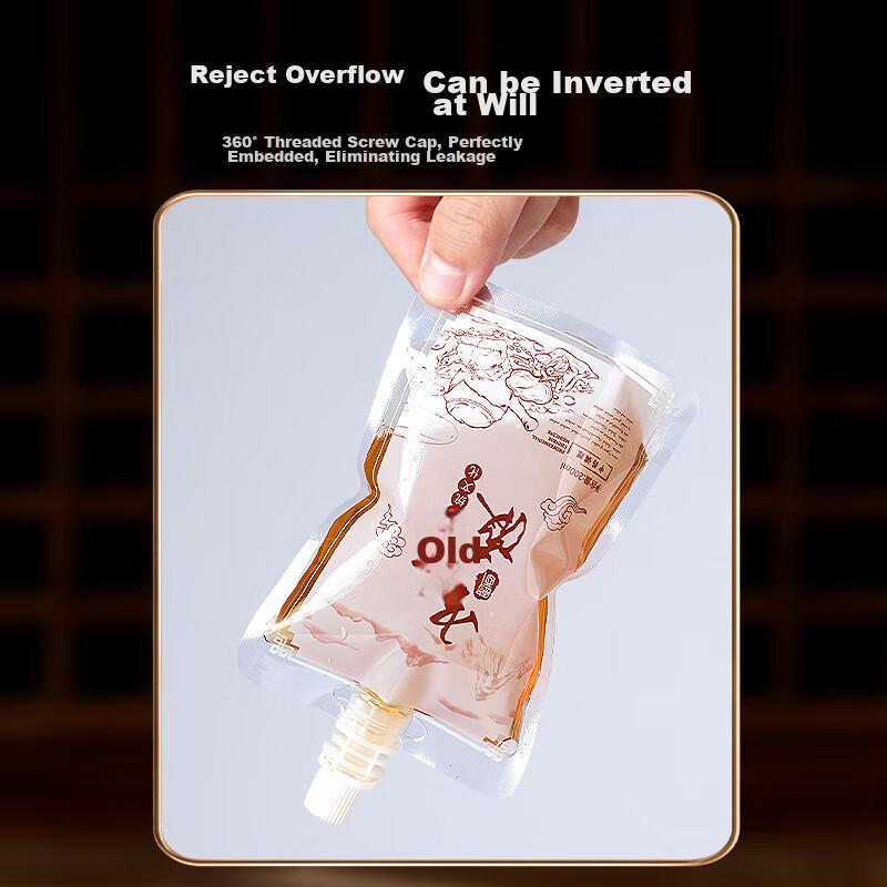 Dispensing Bags, Herbal Medicine Liquid Self-Sealing Bags, Food-Grade Heatable Sealed Bags for Decoction, 50 Pieces * 300ml