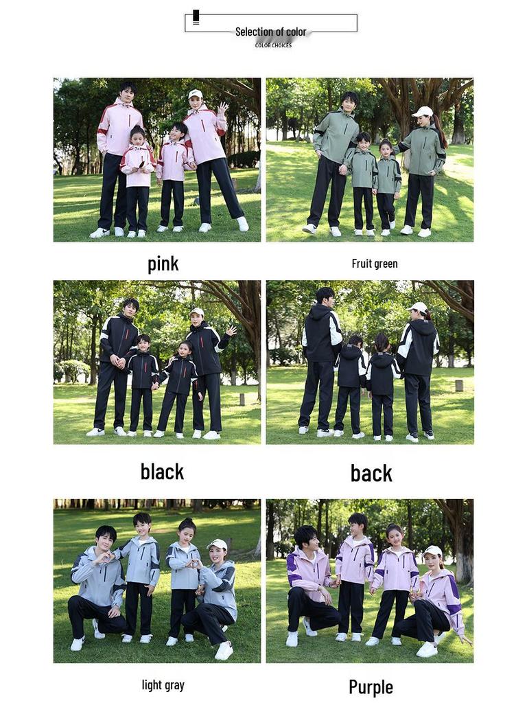 Unisex Parent-Child Windproof & Waterproof Windbreaker - Versatile Softshell Jacket for Spring/Autumn, Ideal for Couples and Kids.