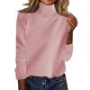 Women's Fashion Thickened High Standing Neck Loose Sweater Plunging Sleeve Bottom Shirt Top