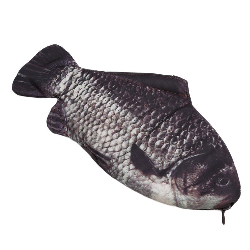 Модный уникальный дизайн, студенческая сумка для ручек с героями мультфильмов, пенал в форме рыбы и карпа, сумка для хранения, школьные принадлежности