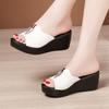 Size 32-43 Women Lightweight Wedge Heels Sandals Summer Slippers Female Platform High Heels Shoes Ladies Leisure Wedges Slippers