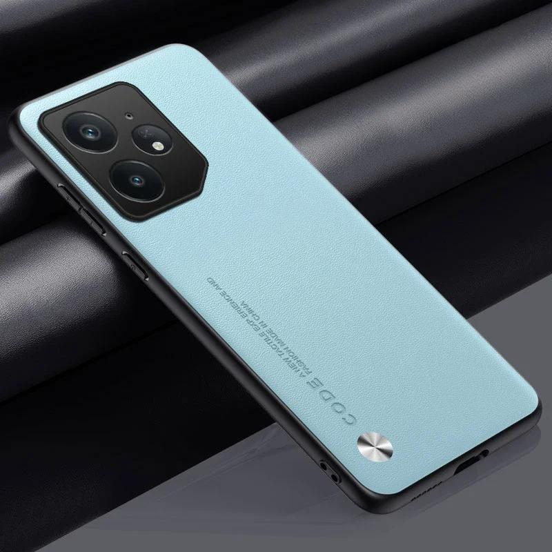 Для Realme Neo 7 GT 7 Pro Чехол Простой PU Кожаный Силиконовый TPU Чехол для Realme NEO7 GT 6 T NEO 6 SE GT7pro Ударопрочный Жесткий Бампер