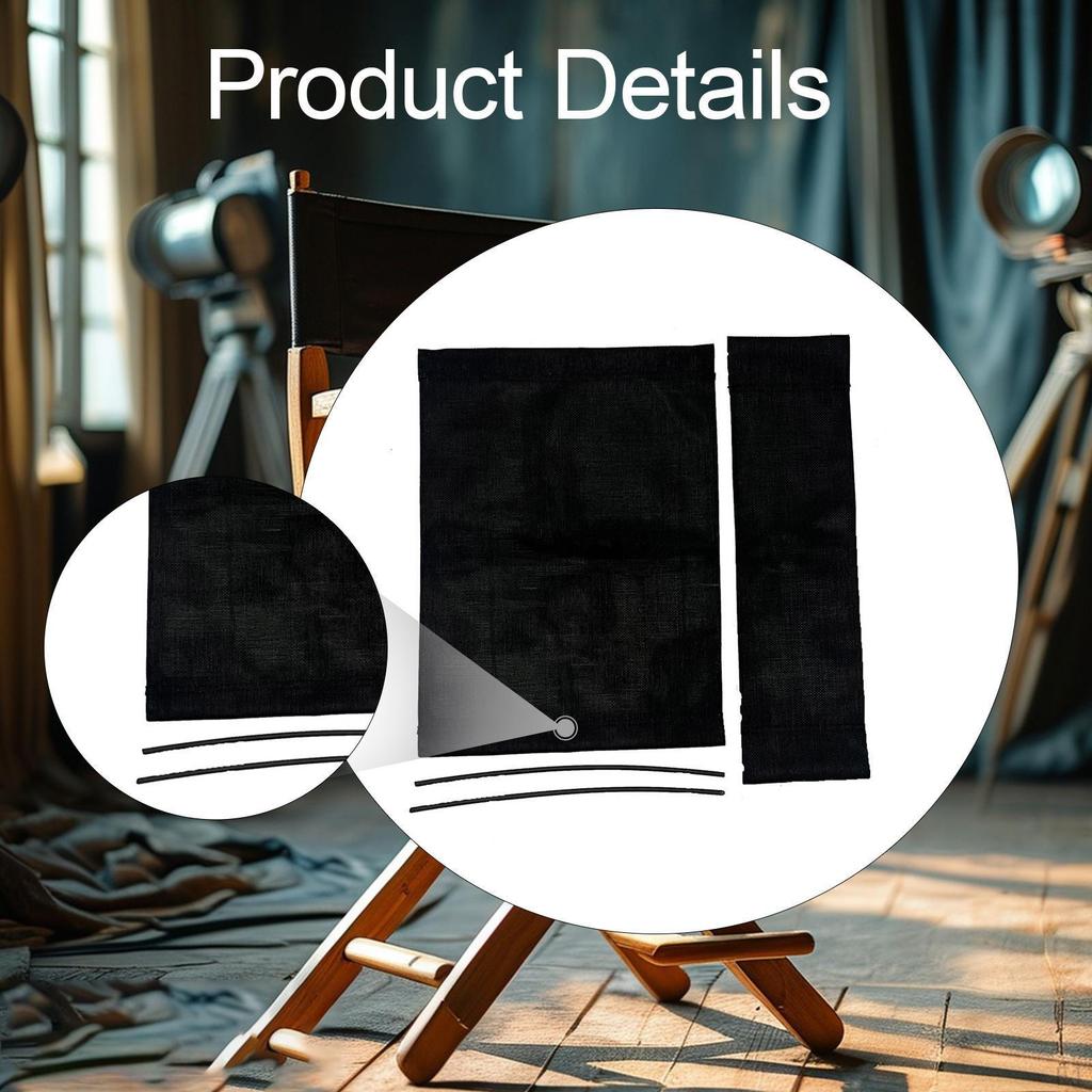 Folding Director Chair Replacement Chairs Seat Top Part Garden Casual Breathable for Camping RV Trip