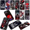 for Samsung Galaxy A55 A54 A25 A36 A17 A26 A35 A33 A34 A14 A37 S8 S9 S20 S21 FE S10 Plus Case Spider Man Marvel Venom Spiderman