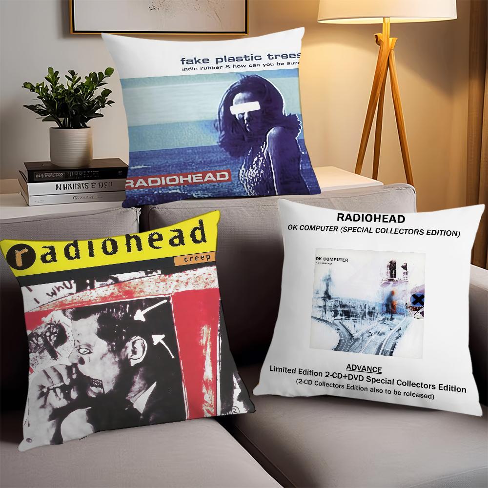 Hot Rock Band R-Radio H-Head Pillow Case Office Cushions Suitable For Sofa Car Bedroom Decorative Cushion Cover