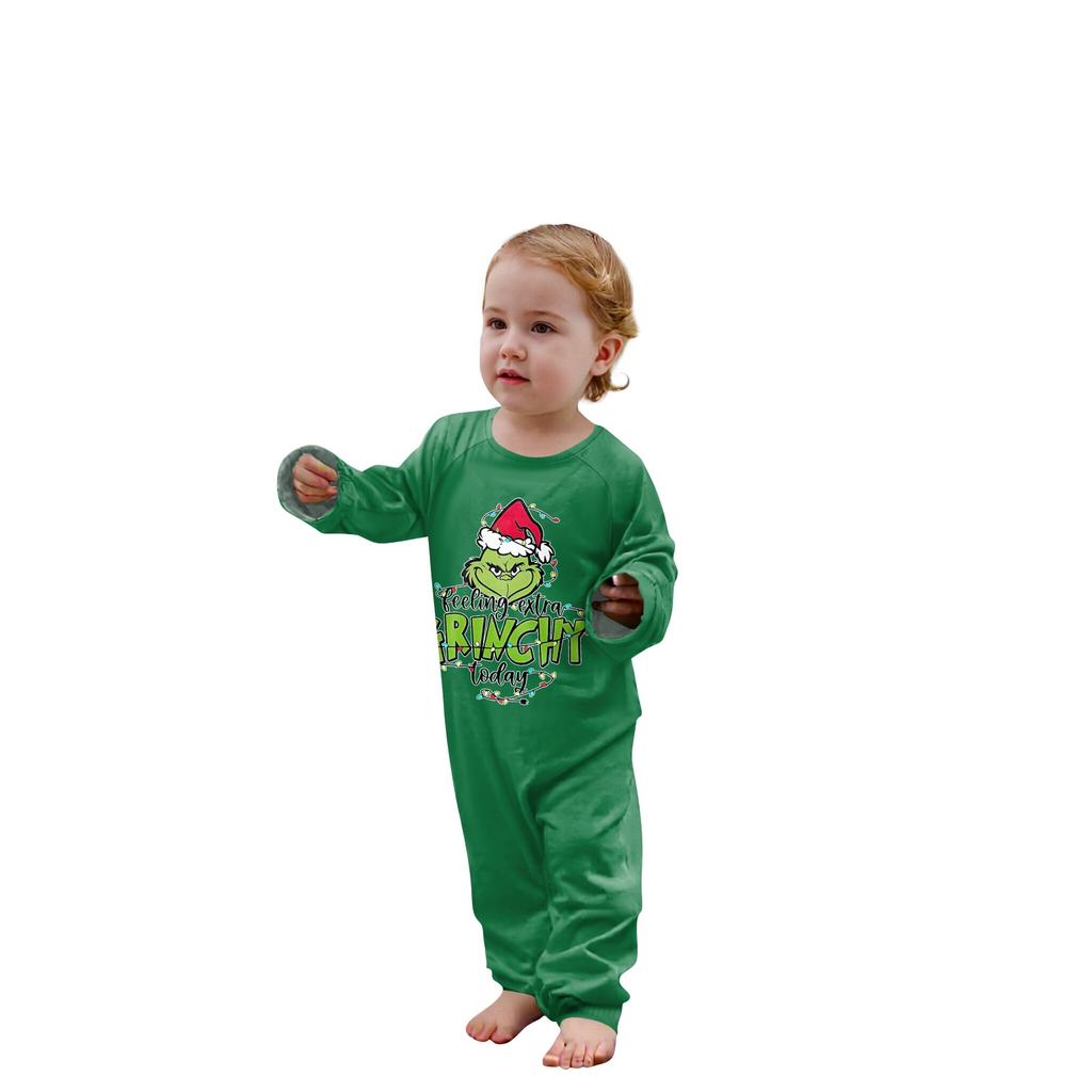 Комплект из топа и брюк с рождественскими принтами для всей семьи Одинаковые комплекты для всей семьи