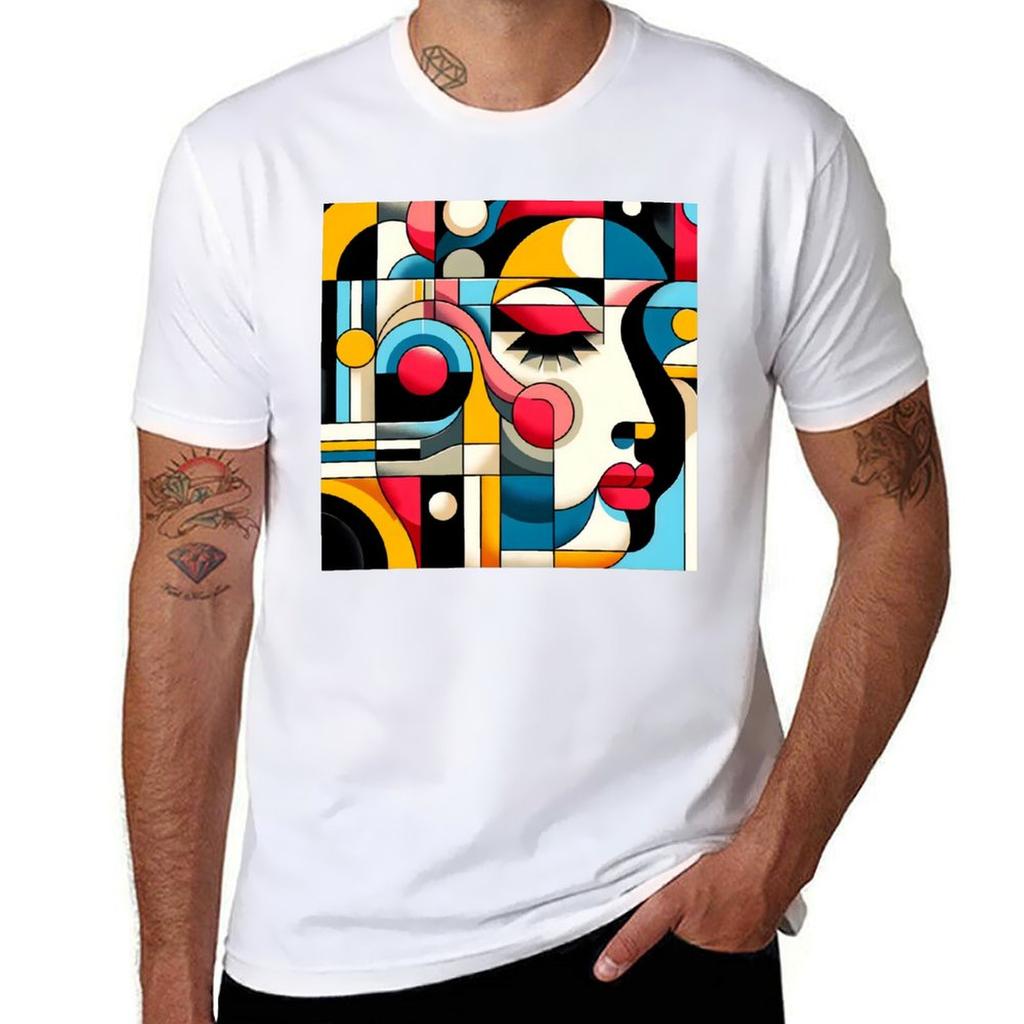D Geometric TShirt Street Art Print Tee Shirt