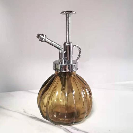 Тип давления пара, полупрозрачная ручная лейка в форме тыквы, стеклянная распылительная бутылка, садовое ручное оборудование