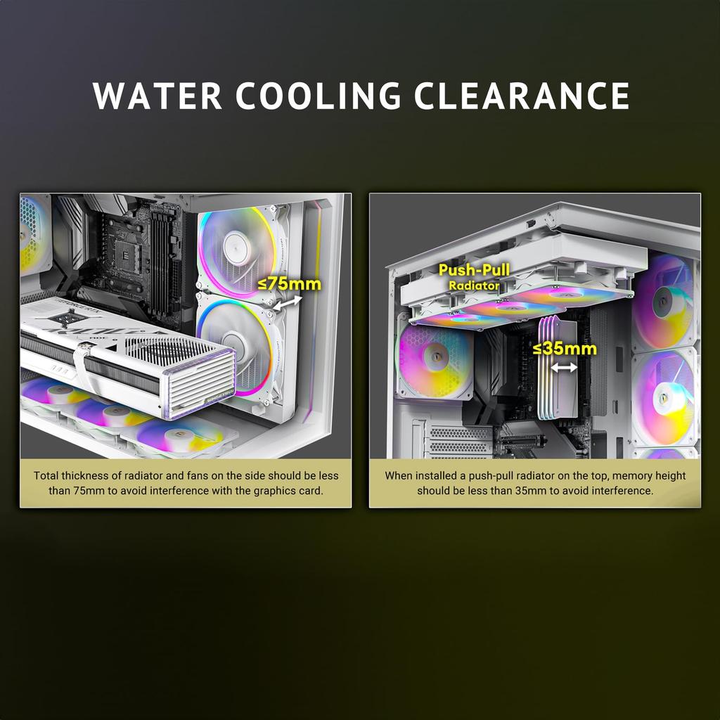 Antec PC Case Pillarless Constellation C5 ARGB White