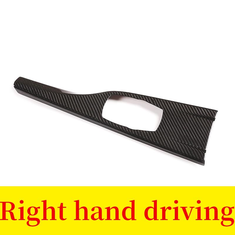For BMW 3 Series GT F30 F34 M3 M4 F80 F82 Real Carbon Fiber Car Central Control Multimedia Panel Frame Decoration Cover LHD/RHD