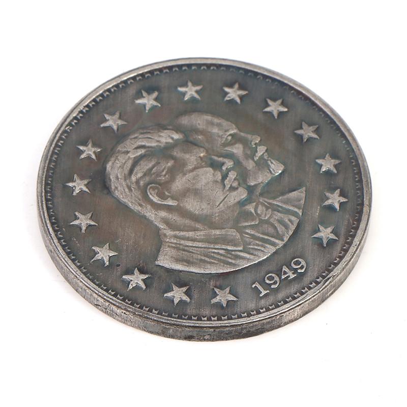 Памятные монеты профиля Ленина и Сталина 1949 года. Медаль.