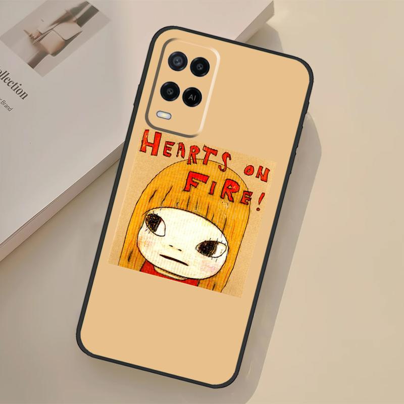 Yoshitomo Nara Case For Oppo A17 A57 A77 A74 A54 A94 A78 A98 A18 A60 A80 A40 A38 A58 A96 A76 A16 A15 A5 Pro