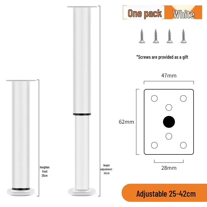Регулируемые телескопические ножки для мебели: Шкаф, ТВ-тумба, Кровать и Ножки для поддержки дивана