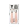 Daily Like Bonbon Stainless Steel Spoon & Fork Set, Peach, 1 Piece, Korean Popular Tableware